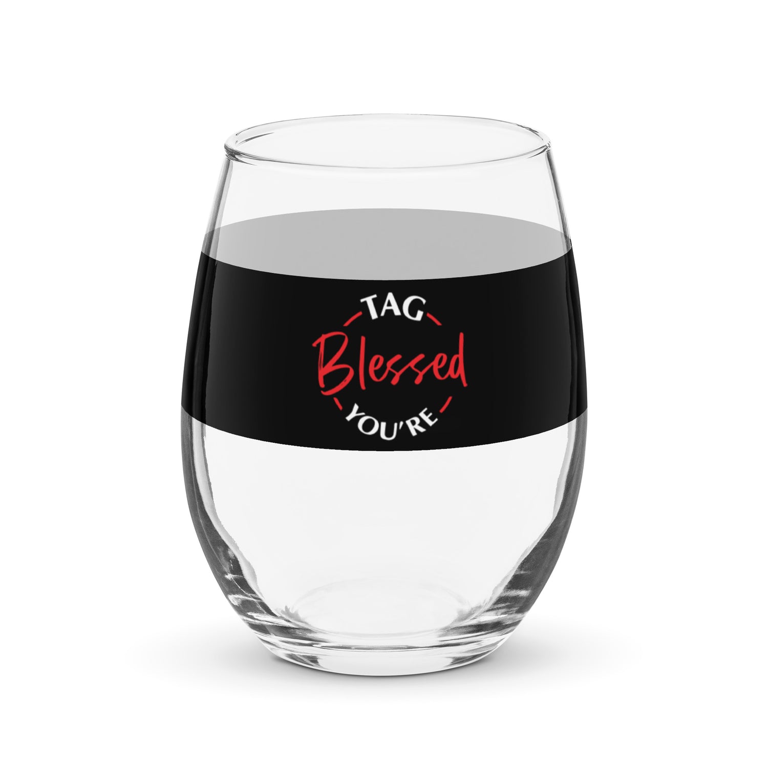 Stemless wine glass